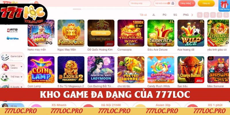 777LOC cung cấp nhiều tựa game có cốt truyện đặc sắc