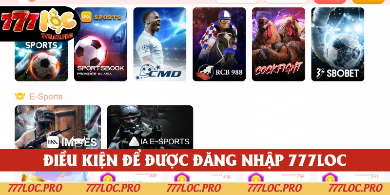 Nắm rõ các điều kiện để nhanh chóng đăng nhập 777LOC
