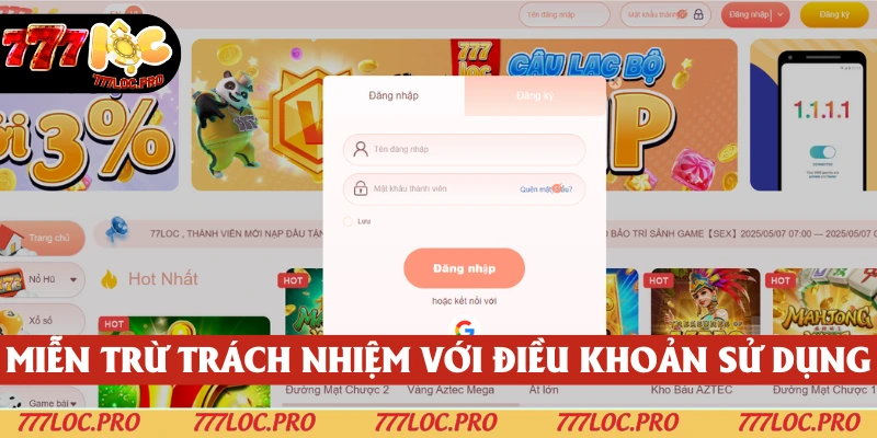 Đề cập rõ trách nhiệm của hệ thống khi người chơi vi phạm