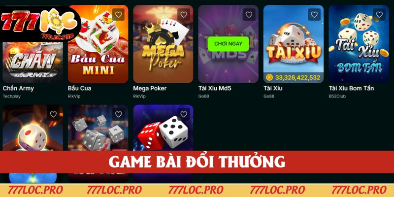 Game bài hấp dẫn với đông đảo người chơi lựa chọn tham gia
